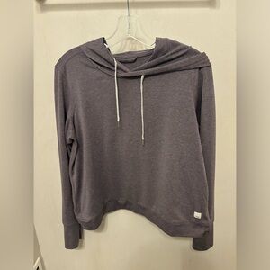 Vuori Halo Essential Hoodie Heather Purple Size M Lavender Heathered VW226